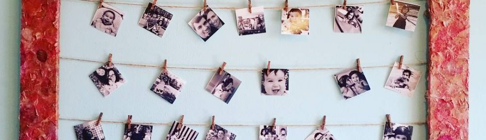 From homeless wooden frame to family centerpiece: upcycle crafts!